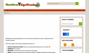 Nombresysignificados.com thumbnail