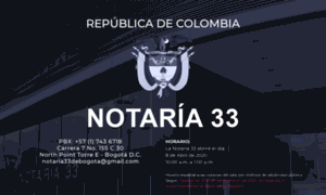 Notaria33bogota.com thumbnail