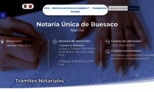 Notariaunicabuesaco.com.co thumbnail