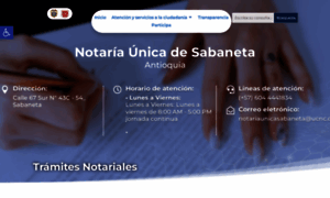 Notariaunicasabaneta.com.co thumbnail