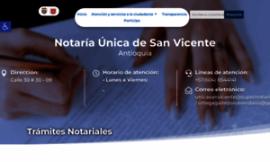 Notariaunicasanvicente.com.co thumbnail