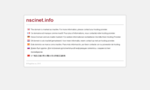 Nscinet.info thumbnail