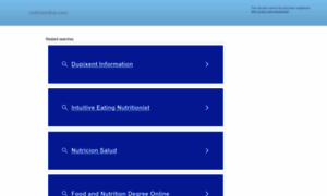 Nutricionline.com thumbnail