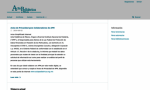Ojs.actapediatrica.org.mx thumbnail