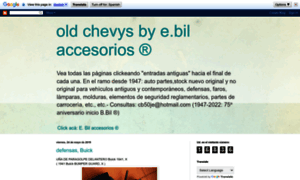 Oldchevysbyebilaccesorios.blogspot.com.ar thumbnail