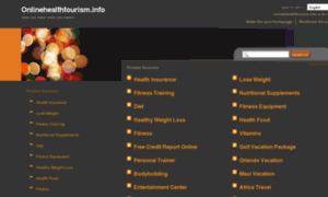 Onlinehealthtourism.info thumbnail
