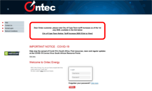Ontecenergy.co.za thumbnail
