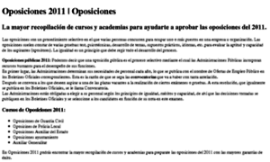 Oposiciones2011.es thumbnail