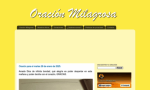 Oracionmilagrosa.com thumbnail