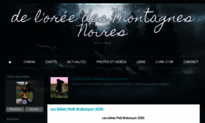 Oreedesmontagnesnoires.chiens-de-france.com thumbnail