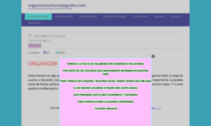 Organizamostuviajegratis.com thumbnail