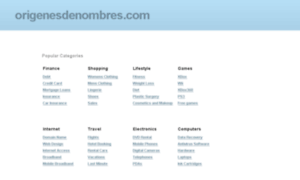 Origenesdenombres.com thumbnail