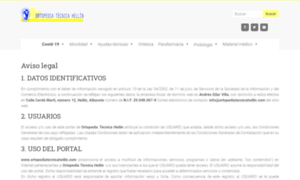 Ortopediatecnicahellin.com thumbnail