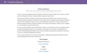 Palabraselegidas.com thumbnail