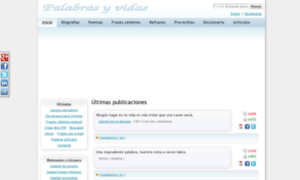 Palabrasyvidas.com thumbnail