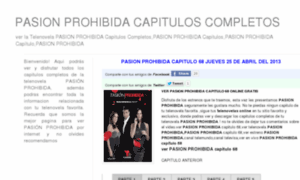 Pasionprohibidacapitulos.blogspot.com thumbnail