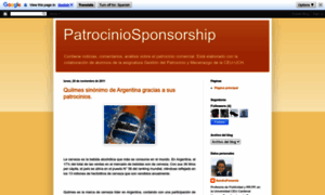 Patrociniosponsorship.blogspot.com thumbnail