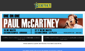 Paul-mccartney.ticketek.com.ar thumbnail