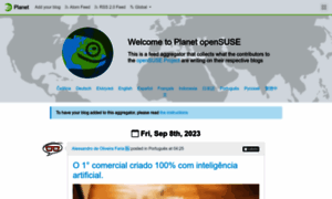 Planet.opensuse.org thumbnail