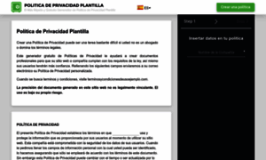 Politicadeprivacidadplantilla.com thumbnail