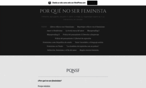 Porquenoserfeministablog.wordpress.com thumbnail