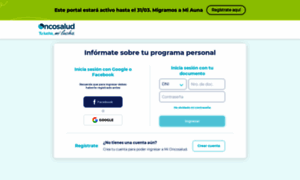 Portalafiliado.oncosalud.pe thumbnail