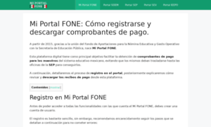 Portalfonesep.com.mx thumbnail