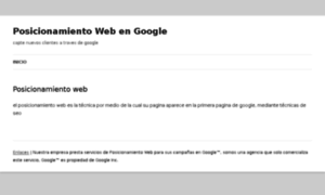 Posicionamientowebgoogle.cl thumbnail
