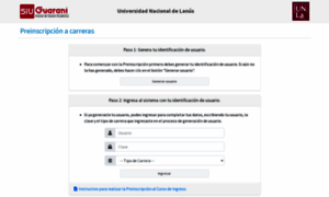 Preinscripcion.unla.edu.ar thumbnail