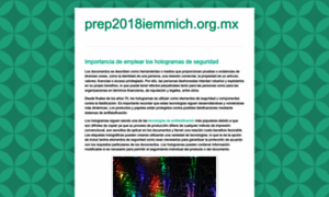 Prep2018iemmich.org.mx thumbnail