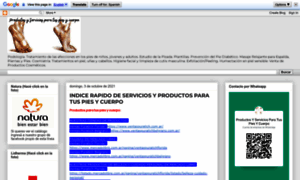 Productosyserviciosparatuspiesycuerpo.blogspot.com thumbnail