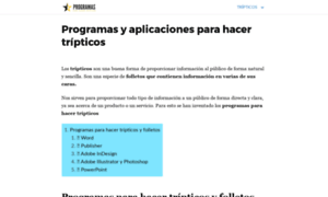 Programasparahacertripticos.com thumbnail