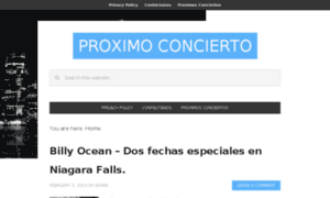 Proximoconcierto.com thumbnail