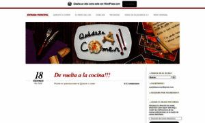 Quedateacomer.wordpress.com thumbnail