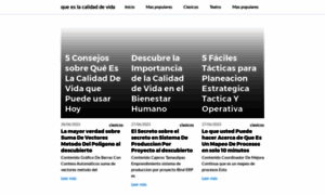 Queeslacalidaddevida.com thumbnail