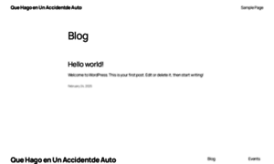 Quehagoenunaccidentdeauto.com thumbnail