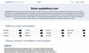 Quetelefono.com thumbnail