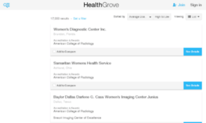 Radiology-centers.healthgrove.com thumbnail