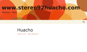 Radiostereo92fmhuacho.com thumbnail