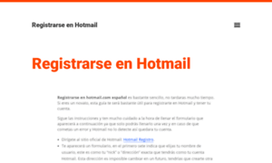 Registrarseenhotmail.net thumbnail