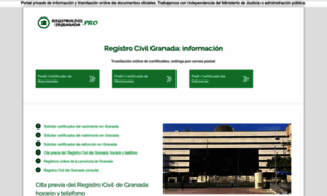 Registrocivildegranada.pro thumbnail