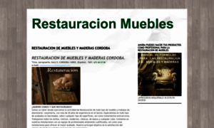 Restauracionmuebles.com thumbnail