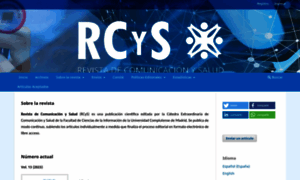 Revistadecomunicacionysalud.es thumbnail