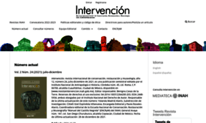 Revistaintervencion.inah.gob.mx thumbnail