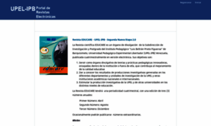 Revistas.investigacion-upelipb.com thumbnail