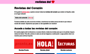 Revistasdelcorazon.info thumbnail