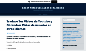 Robotautopublicadordefb.wordpress.com thumbnail