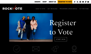 Rockthevote.com thumbnail