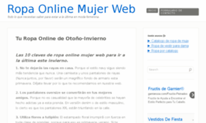 Ropaonlinemujerweb.com thumbnail