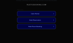 Rusticbooking.com thumbnail
